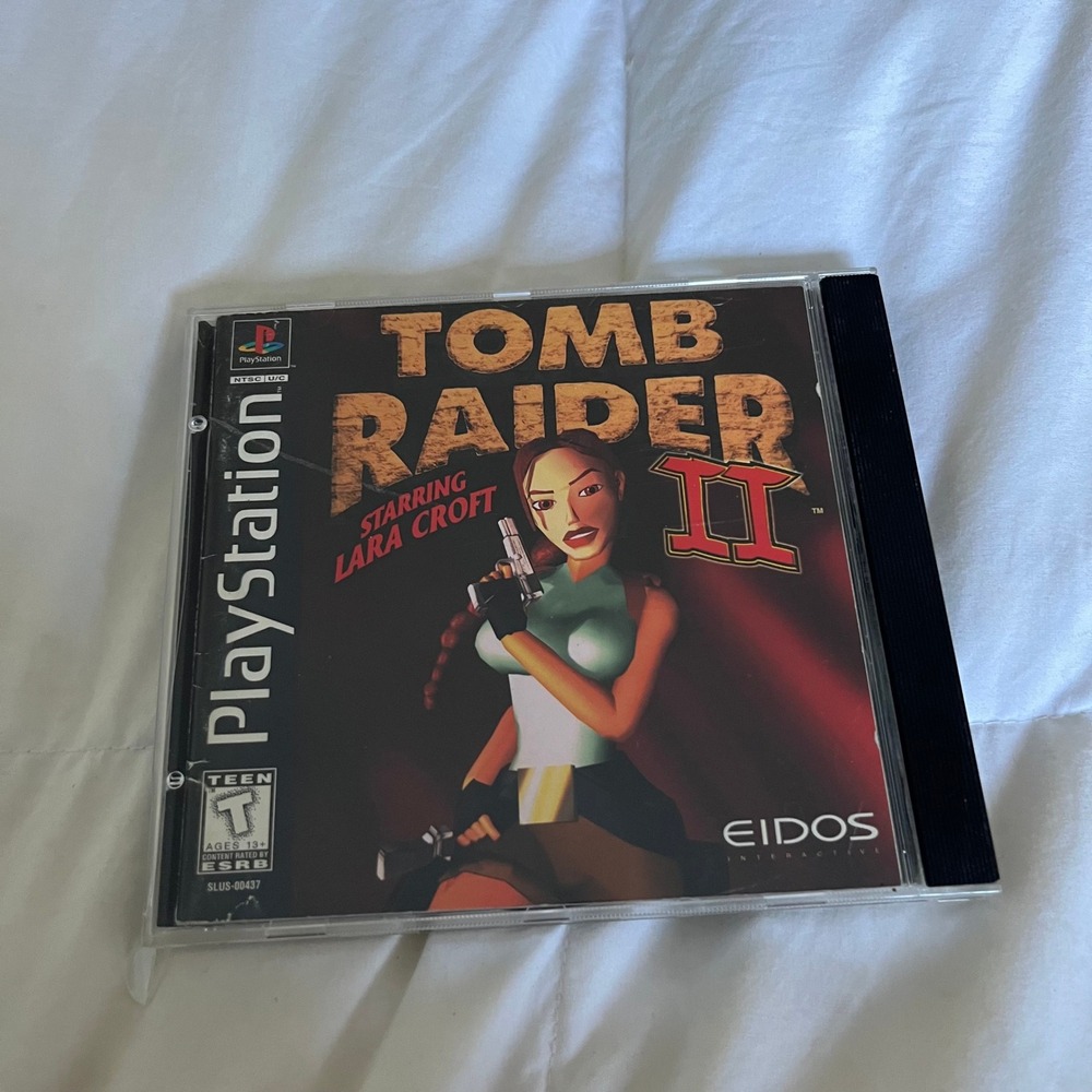 Tomb Raider II Starring Lara Croft Sony PlayStation PS1 1997 SLUS-00437 Eidos